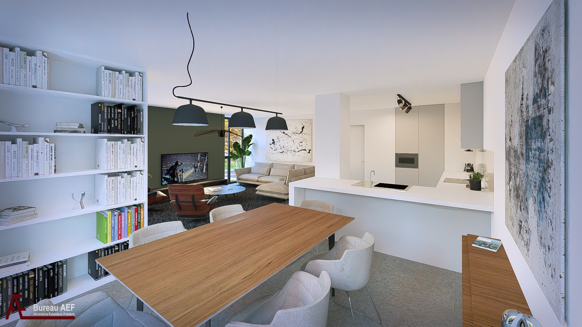 Intérieur d'un appartement, typologie A25